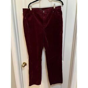 Talbots Corduroy Straight Leg Pant Women's Size 16